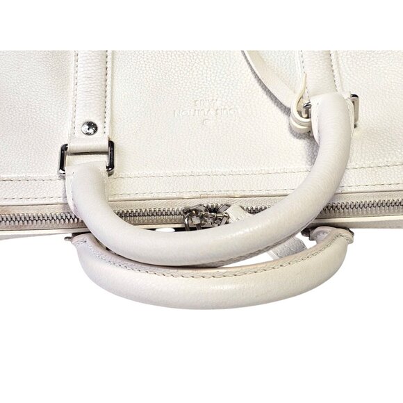 LOUIS VUITTON Leather Speedy Shoulder Bag Veau Cachemire SC Bag PM Vanille LV - Picture 9 of 16